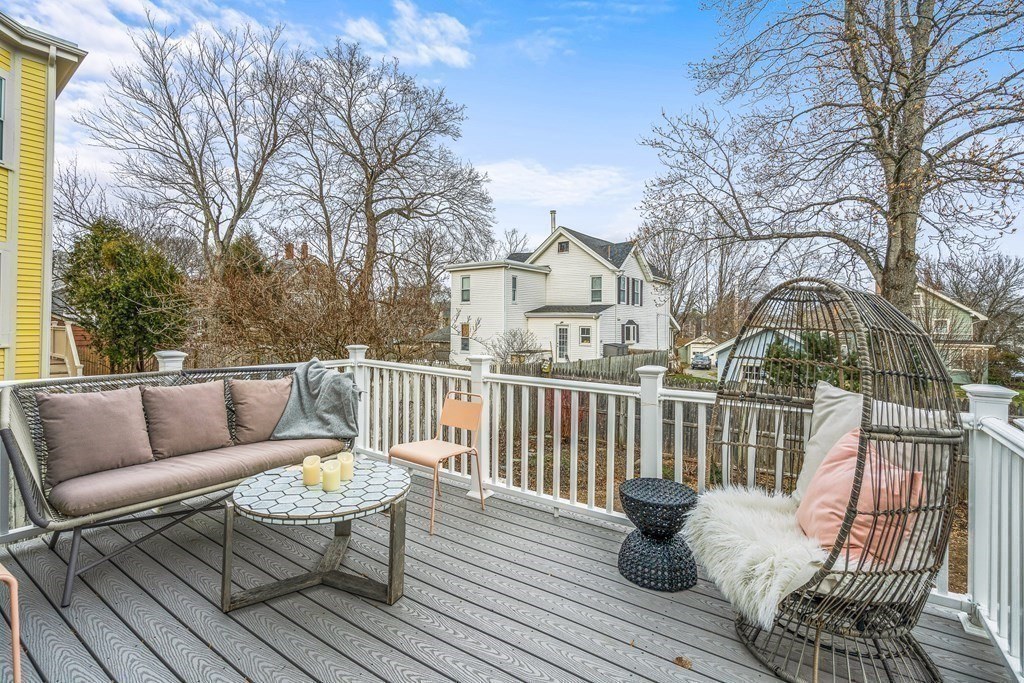 Custom deck and outdoor living space in Melrose, MA