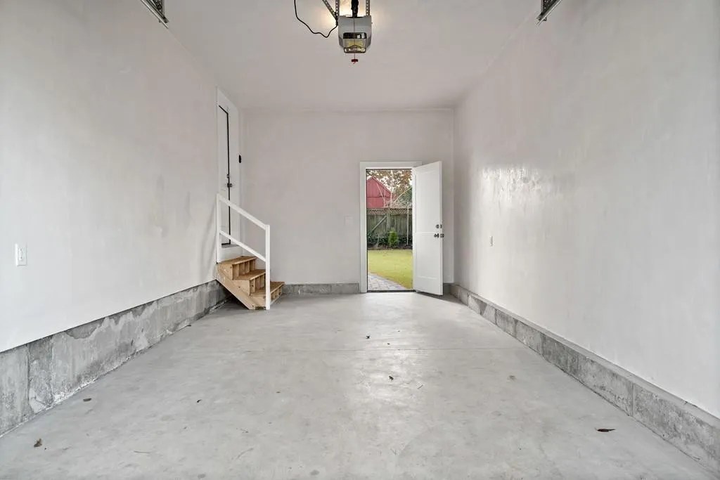Interior framing before renovation at 19 Nahant Street, Wakefield MA